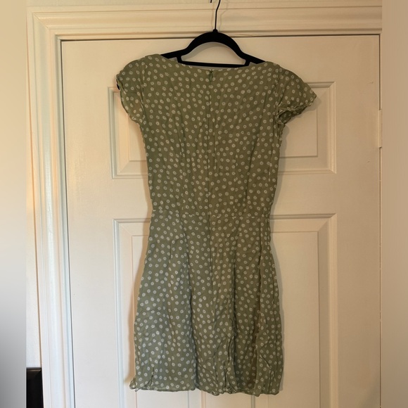 Reformation Darcy Dress in Green Floral - Size 2 - Picture 6 of 6